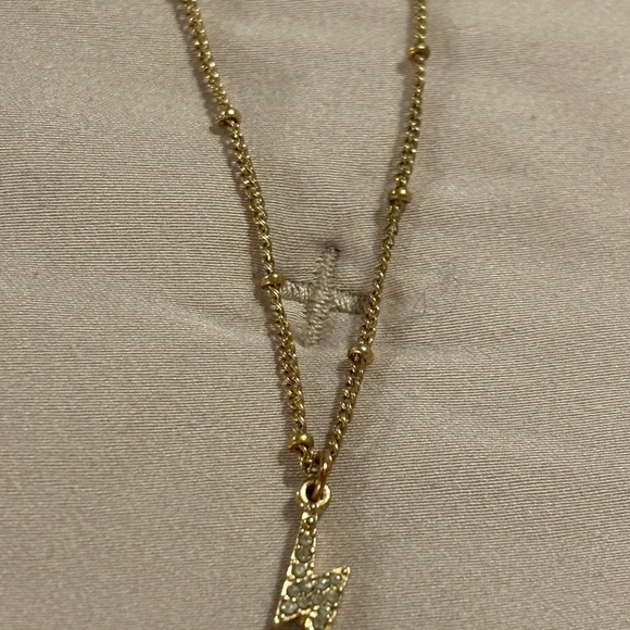 Lightning bolt rhinestone necklace⚡️ - Picture 2 of 5